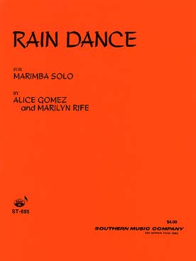 Illustration gomez/rife rain dance pour marimba solo