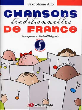 Illustration de CHANSONS TRADITIONNELLES DE FRANCE : 36 chansons (arr. Waignein)