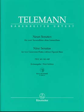 Illustration telemann sonates (9) twv 40:141-149