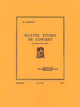 Illustration constant 4 etudes de concert percussion