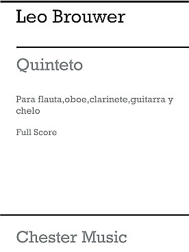 Illustration de Quinteto pour guitare, flûte, hautbois, clarinette et violoncelle (conducteur)
