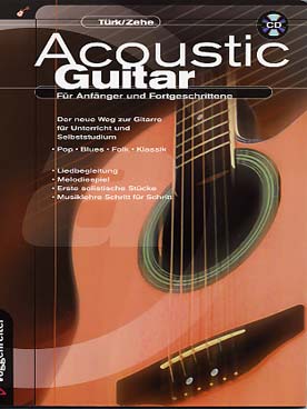 Illustration turk acoustic guitar avec cd