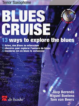 Illustration blues cruise avec cd saxophone tenor