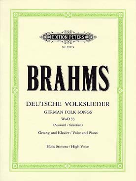 Illustration de Deutsche volkslieder WoO 33 pour voix haute et piano