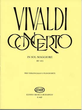 Illustration vivaldi concerto rv 413 en sol maj