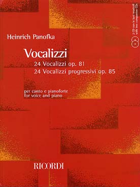 Illustration de 24 Vocalises op. 81 et op. 85 avec 2 CD d'accompagnement au piano