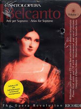 Illustration de BELCANTO - Vol. 1 : arias pour soprano de Rossini Mozart, Donizetti, Verdi