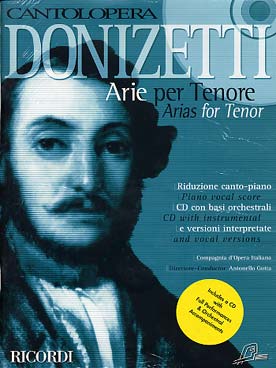 Illustration donizetti arias pour tenor avec cd