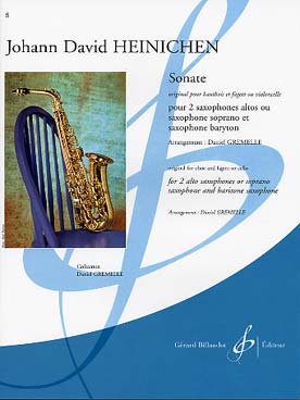 Illustration de Sonate pour 2 saxophones alto ou saxophone soprano et saxophone baryton