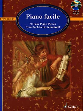 Illustration piano facile de bach a gretchaninov+cd