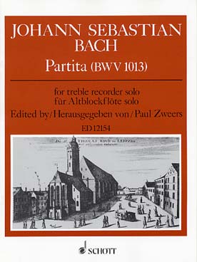 Illustration de Partita BWV 1013 pour flûte à bec alto solo