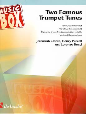 Illustration de Two FAMOUS TRUMPET TUNES de Clarke et Purcell, tr. Bocci pour quintette à vent à instrumentation variable