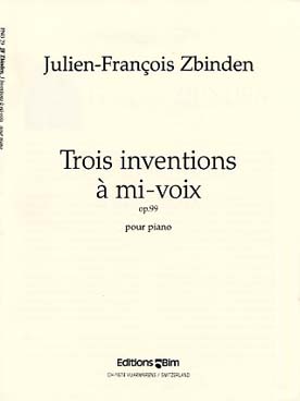 Illustration de Trois inventions à mi-voix op. 99