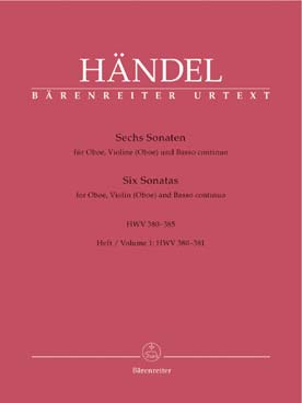 Illustration haendel sonates hwv 380-385 vol. 1