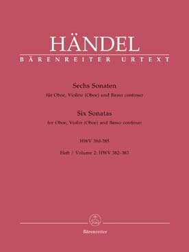 Illustration haendel sonates hwv 380-385 vol. 2