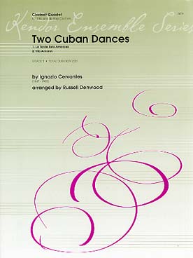 Illustration de Two cuban dances (tr. Denwood, Russel) pour 3 clarinettes si b et une clarinet- te basse