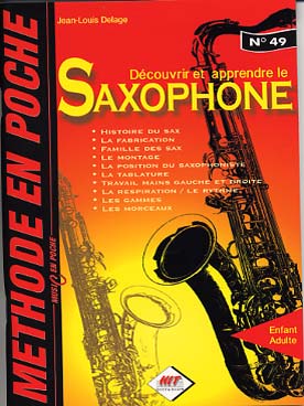 Illustration de Découvrir et apprendre le saxophone (coll. Méthode en poche)