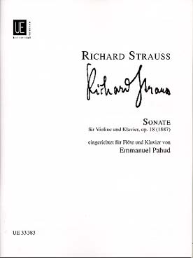 Illustration de Sonate op. 18 (original pour violon et piano, tr. Pahud)