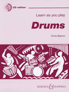 Illustration barron learn as you play drums avec cd