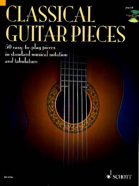 Illustration de CLASSICAL GUITAR PIECES : 50 morceaux faciles, avec CD d'écoute