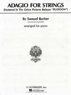 Illustration de Adagio pour cordes, arr. pour piano