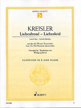 Illustration de Liebesfreud - Liebesleid, tr. Birtel pour saxophone ténor