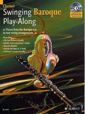 Illustration de SWINGING BAROQUE : 12 pièces baroques dans des arrangements swing faciles