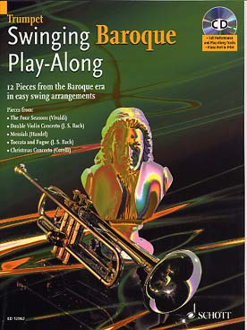 Illustration de SWINGING BAROQUE : 12 pièces baroques dans des arrangements swing faciles