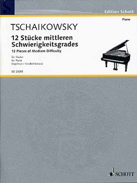 Illustration tchaikovsky pieces (12) op. 40