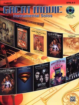 Illustration de GREAT MOVIE instrumental solos, 10 musiques de film : Star wars - Harry Potter - Superman...