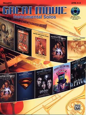 Illustration de GREAT MOVIE instrumental solos, 10 musiques de film : Star wars - Harry Potter - Superman...