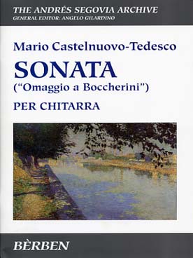 Illustration de Sonate en hommage à Boccherini (coll. Segovia archive, avec fac-similé)