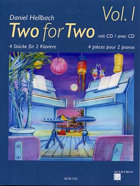 Illustration de Two for two : 4 pièces avec CD - Vol. 1