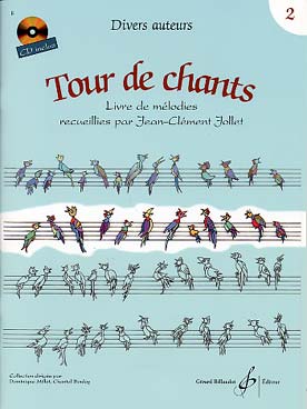 Illustration de Tour de chants, livre de mélodies - Vol. 2 : cycle 1, 2e année