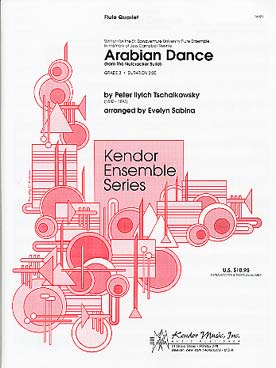 Illustration de Arabian dance de Casse-noisette, tr. pour 4 flûtes