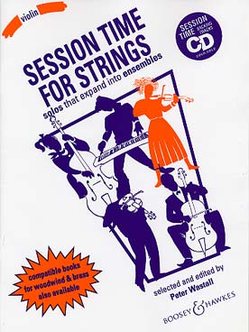 Illustration de SESSION TIME FOR STRINGS, violon et piano