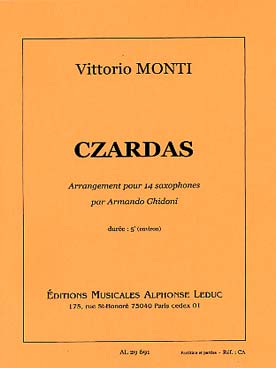 Illustration de Czardas pour ensemble de saxophones