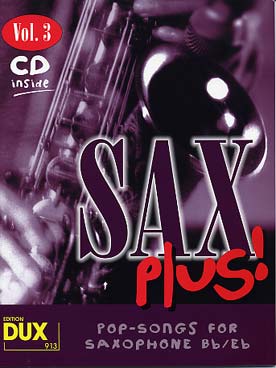 Illustration sax plus avec cd : pop songs vol. 3