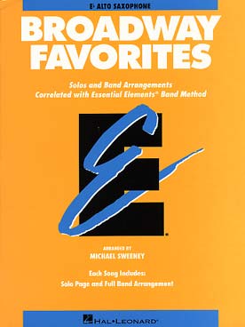 Illustration de BROADWAY FAVORITES saxophone alto