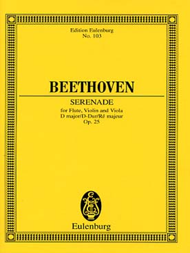 Illustration beethoven serenade op. 25 en re maj