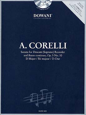 Illustration corelli sonate op. 5/10 en re maj