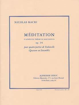 Illustration bacri meditation d'apres theme beethoven