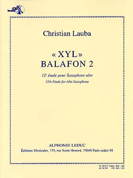 Illustration de XYL Balafon 2 (12e étude) avec CD