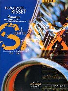 Illustration de Rumeur pour saxophone alto et dispositif électroacoustique (CD)