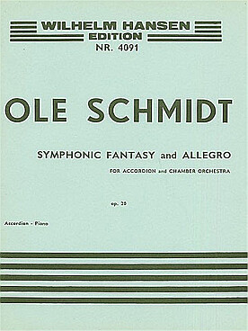 Illustration de Symphonic fantasy and allegro op. 20 pour 8 accordéons, harpe et percussion réduction accordéon et piano