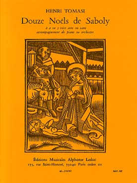 Illustration de 12 Noëls de Saboly pour 2 et 3 voix avec ou sans accompagnement de piano ou orchestre