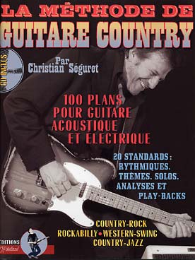 Illustration de MÉTHODE DE GUITARE COUNTRY avec CD : 20 thèmes solos et plus de 100 plans pour apprendre à jouer comme les maître