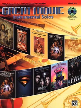 Illustration great movie instrumental + cd alto
