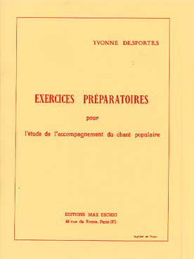 Illustration de Exercices préparatoires pour l'étude de l'accompagnement du chant populaire