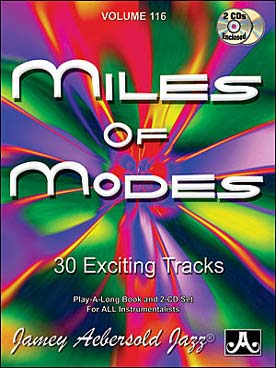 Illustration de AEBERSOLD : approche de l'improvisation jazz tous instruments avec CD play-along - Vol. 116 : Miles of modes